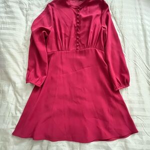 Zara Fuchsia Long Sleeve Dress